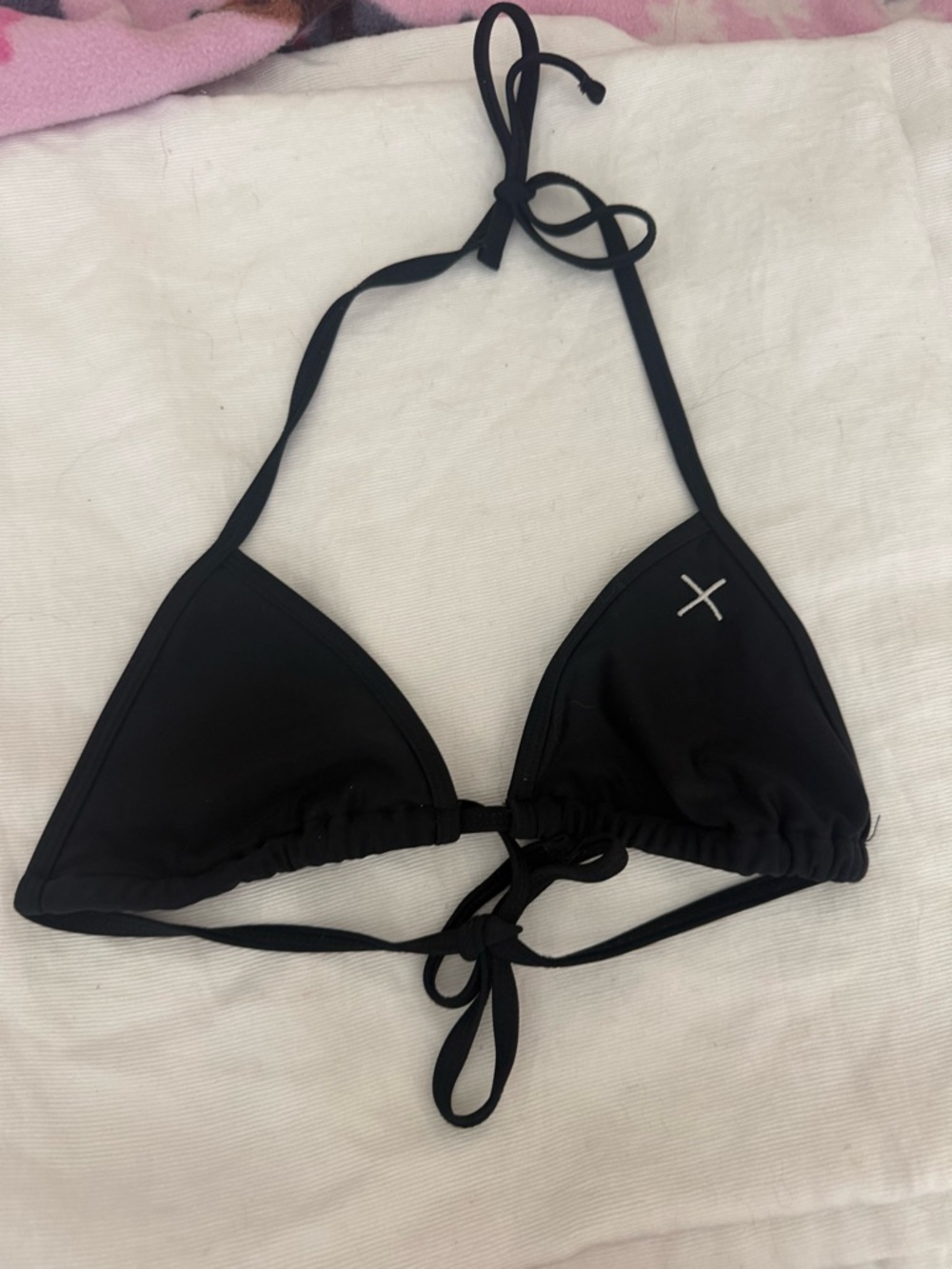 Boutine LA Black Triangle Bikini Top sz Medium